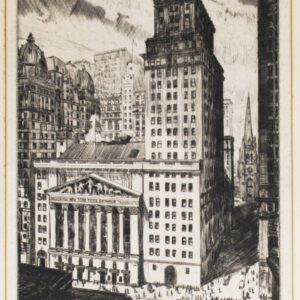New York Stock Exchange Etching