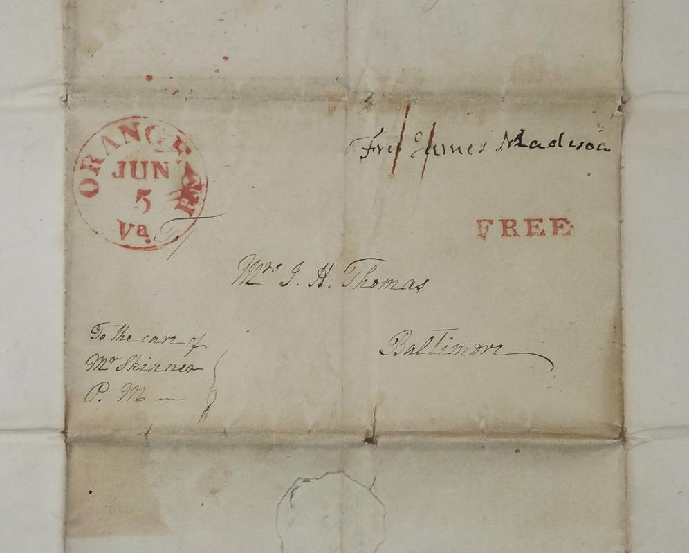 Dolley Madison Signed Letter
