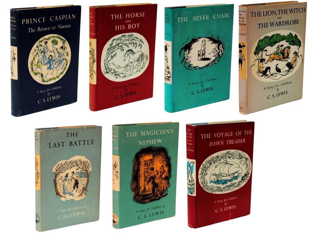 The Chronicles of Narnia Set: The Lion the Witch and The Wardrobe, Prince Caspian, The Voyage of the Dawn Treader, The Silver Chair, The Horse and His Boy, The Magician’s Nephew, The Last Battle.