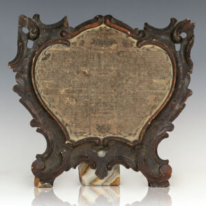 Rare 18th Century Heart-Shaped Christian Broadside.