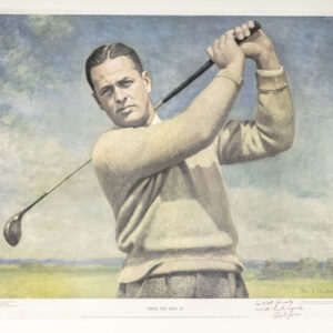 Robert T. (Bobby) Jones Signed Portrait.
