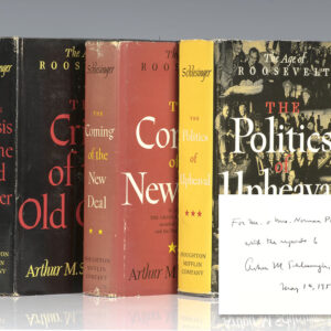 The Age of Roosevelt. Complete Three Volume Set: Volume I The Crisis Of The Old Order 1919-1933; Volume II The Coming Of The New Deal; Volume III The Politics Of Upheaval