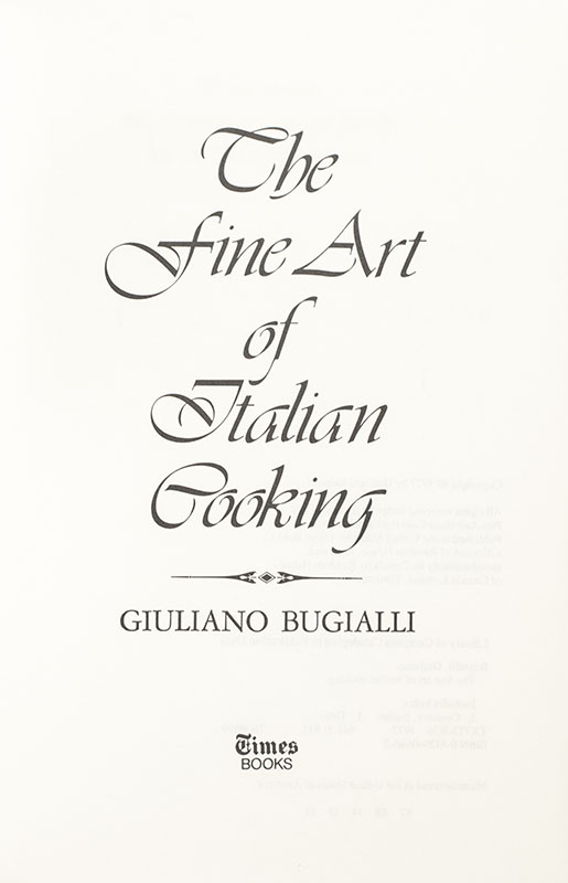 The Fine Art of Italian Cooking