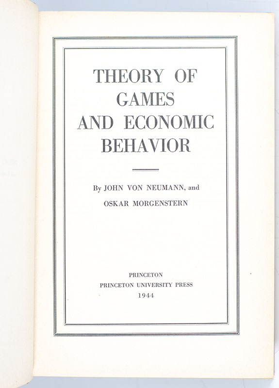 Theory of Games and Economic Behavior