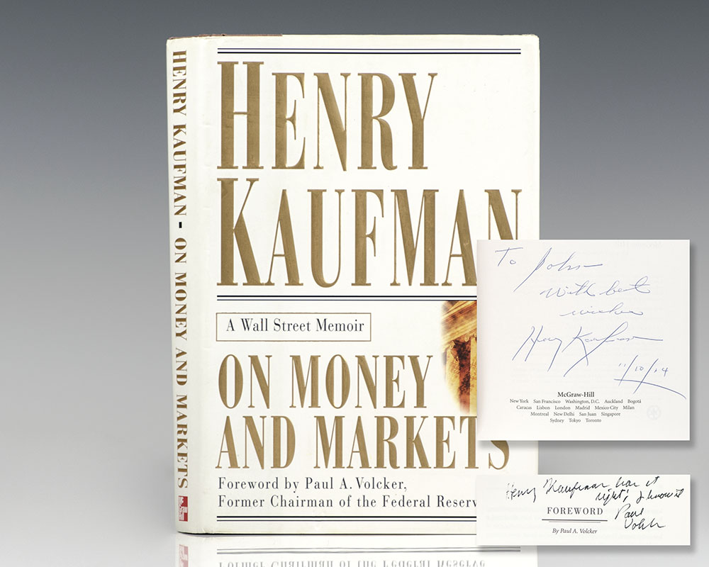 On Money and Markets: A Wall Street Memoir.