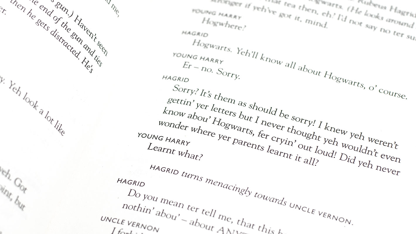 Harry Potter and the Cursed Child, Parts 1 & 2, Special Rehearsal Edition Script