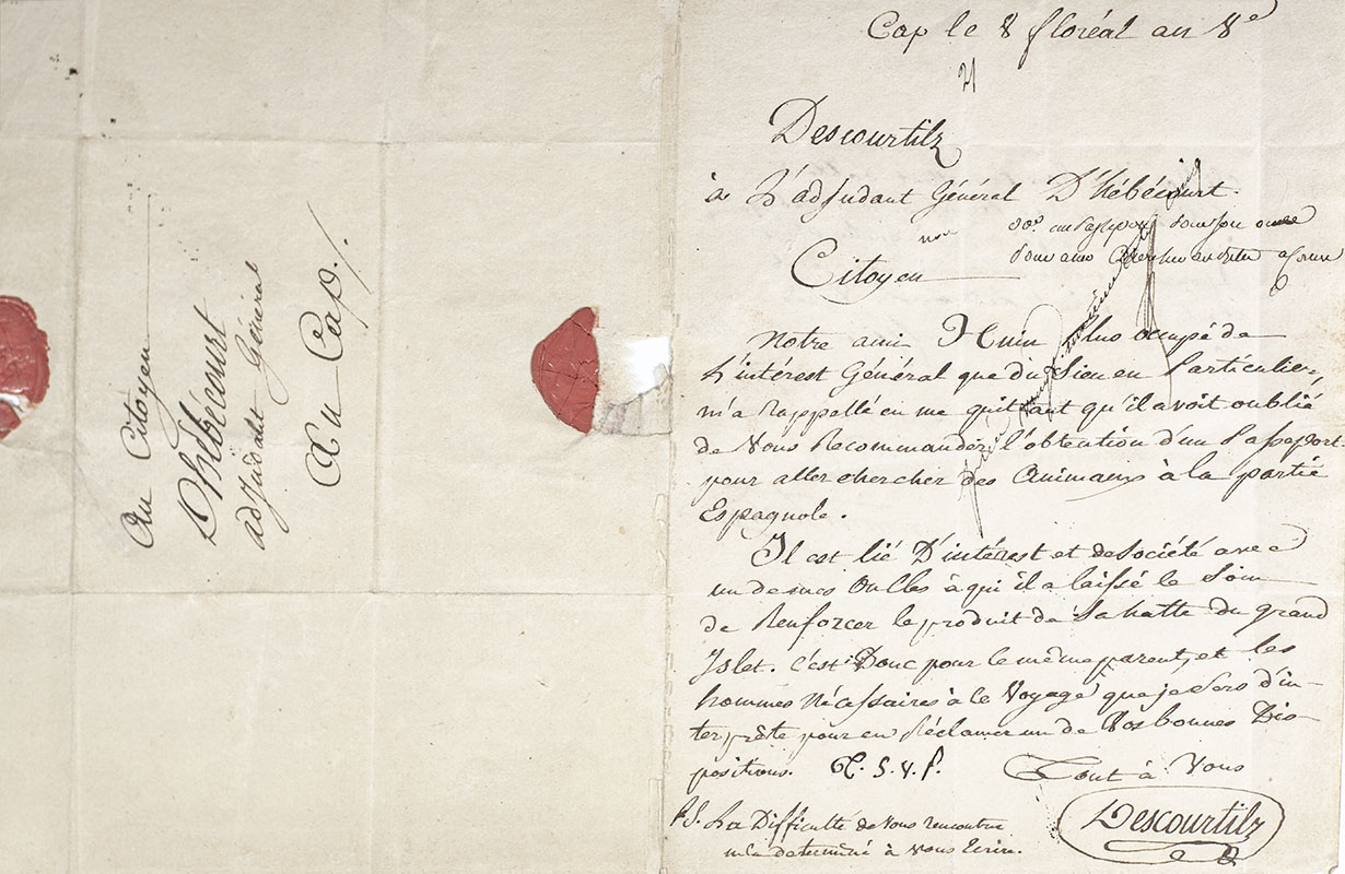François-Dominique Toussaint L'Ouverture Autograph Letter Signed