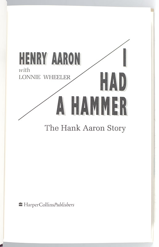 I Had a Hammer: The Hank Aaron Story