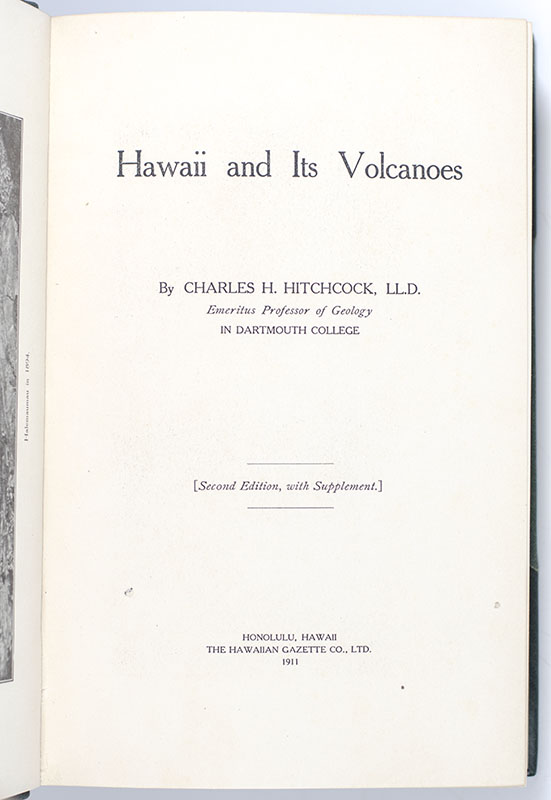 Hawaii and Its Volcanoes