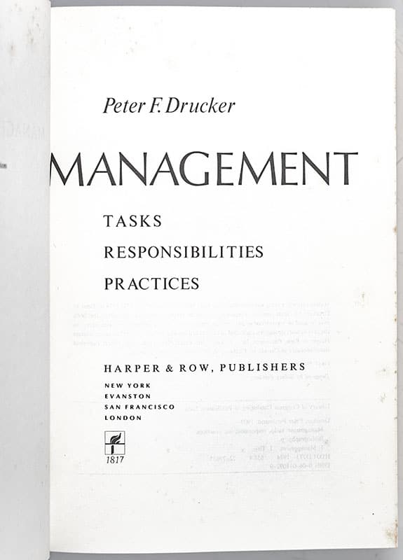 Management: Tasks, Responsibilities, Practices