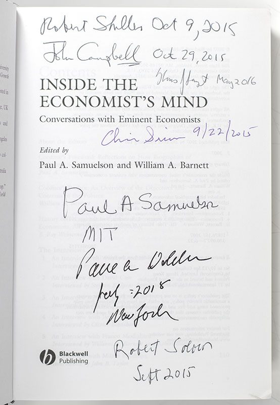Inside the Economist's Mind: Conversations with Eminent Economists