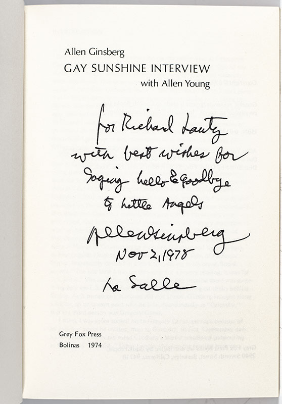Gay Sunshine Interview with Allen Young