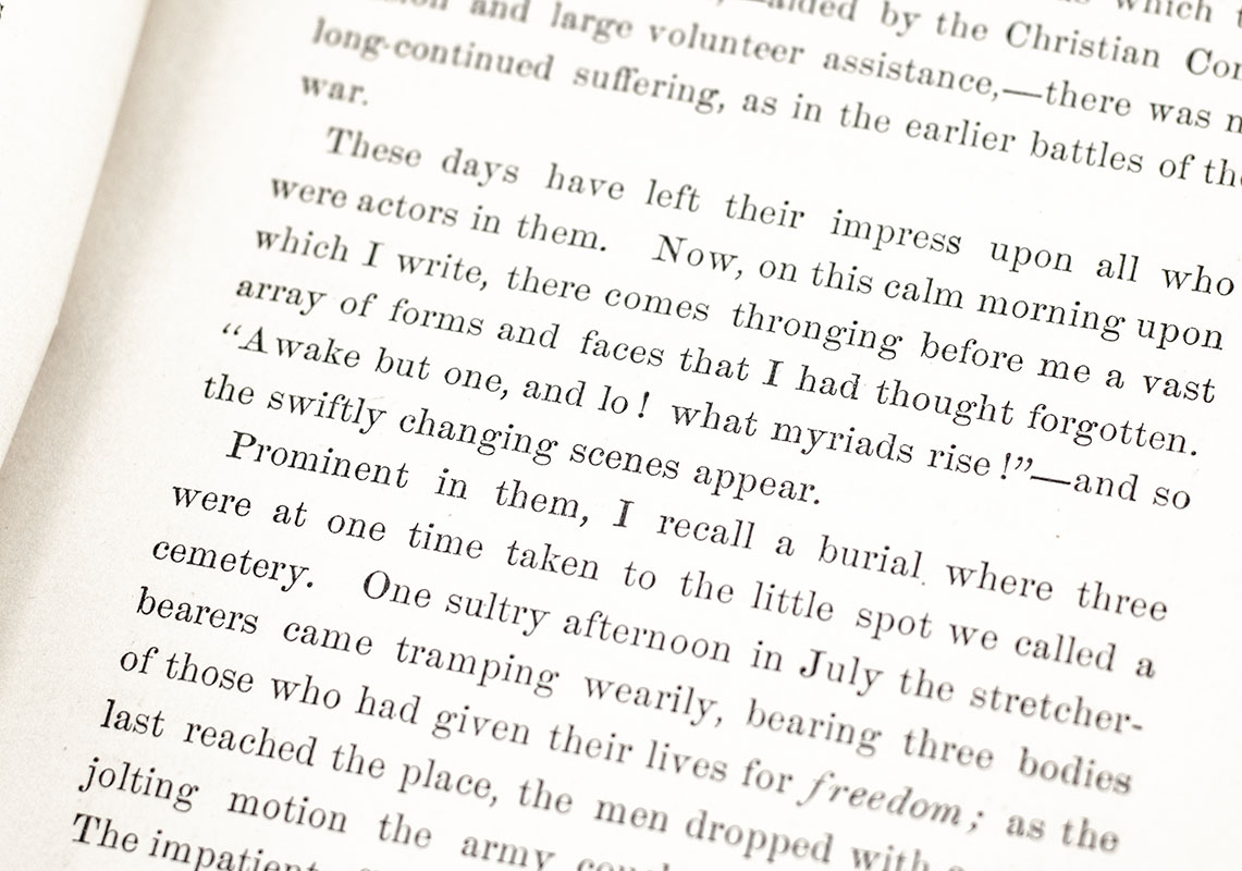 Three Years in Field Hospitals of the Army of the Potomac