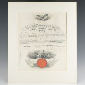 Abraham Lincoln Military Commission Signed