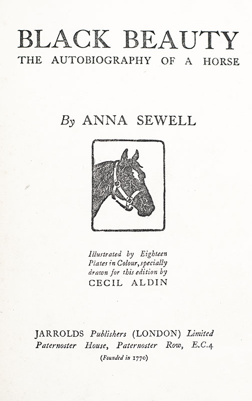 Black Beauty. The Autobiography of a Horse