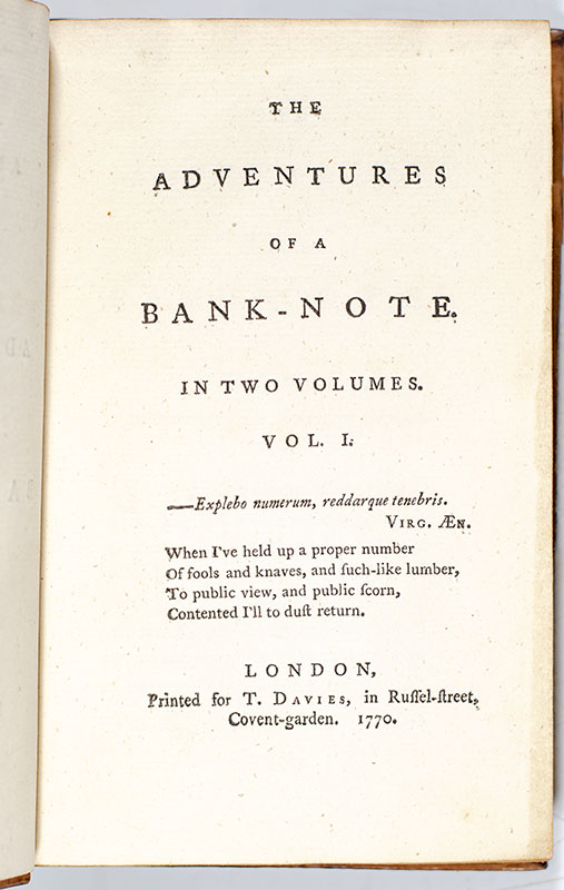 The Adventures of a Bank-Note