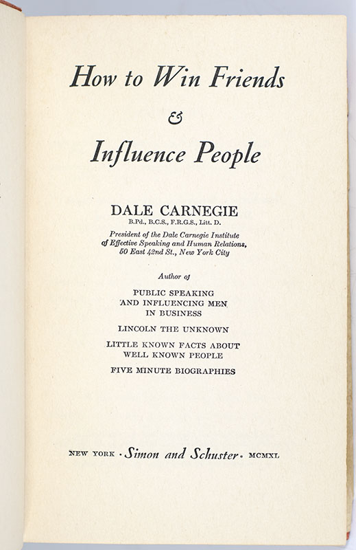 How to Win Friends and Influence People