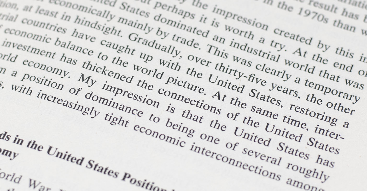 The American Economy in Transition