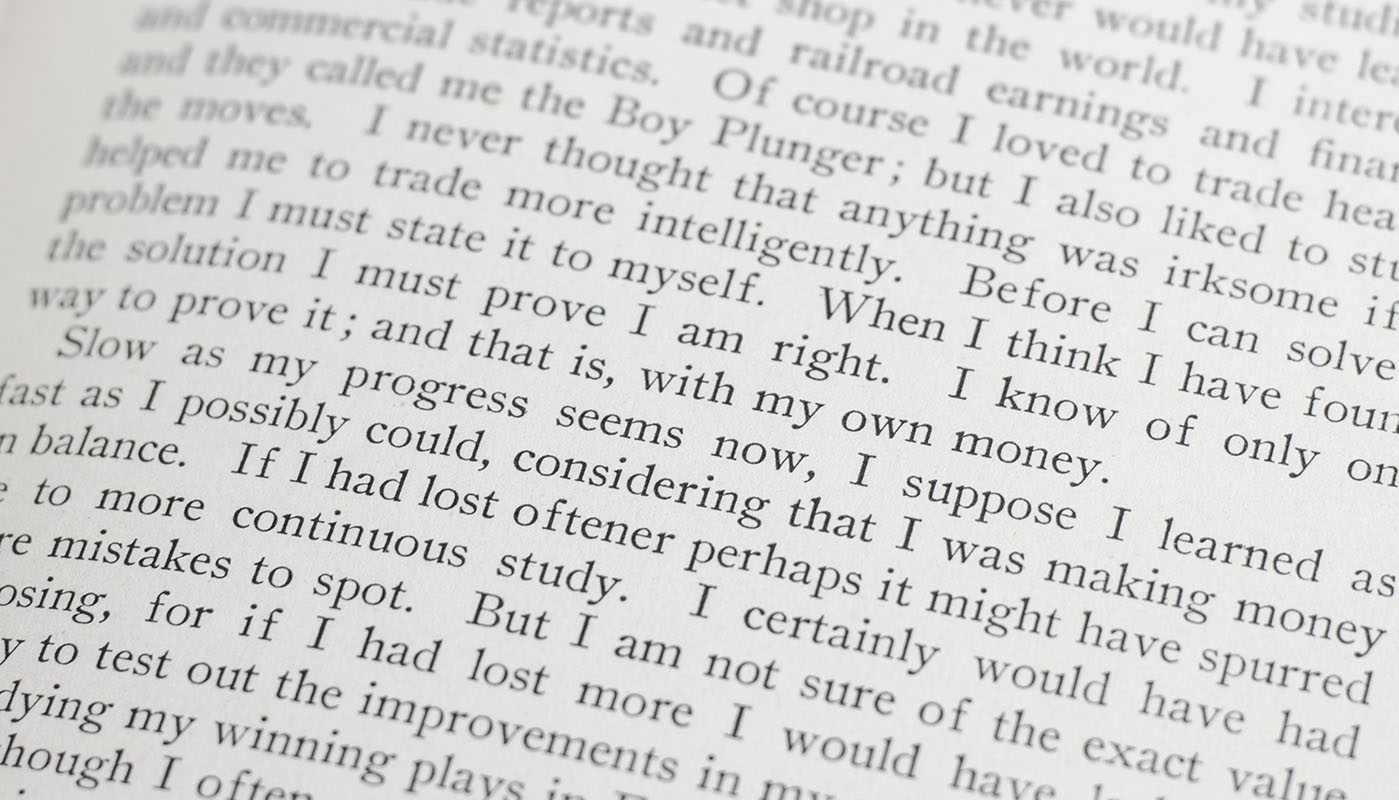 Reminiscences Of A Stock Operator