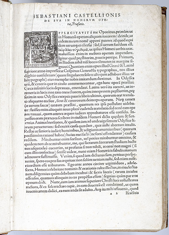 Homeri Opera Graeco-latina, quae quidem nunc extant, omnia. Hoc est: Ilias, Odyssea, Batracho Myomachia, et Hymni: Praeterea Homeri vita ex Plutarcho, cum Latina item interpretatione, locis communibus ubiq in margine notatis