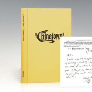 "Chinatown" A Screenplay