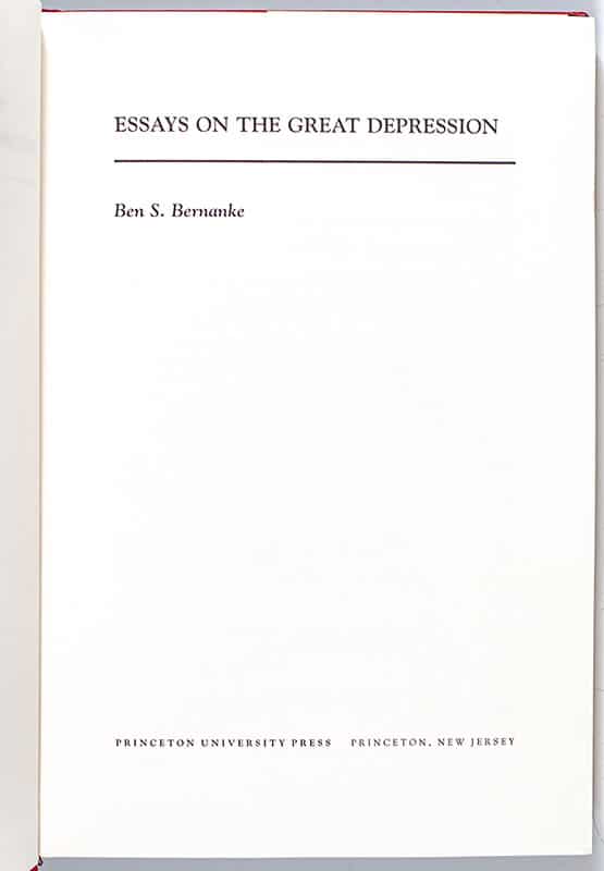 Essays on the Great Depression