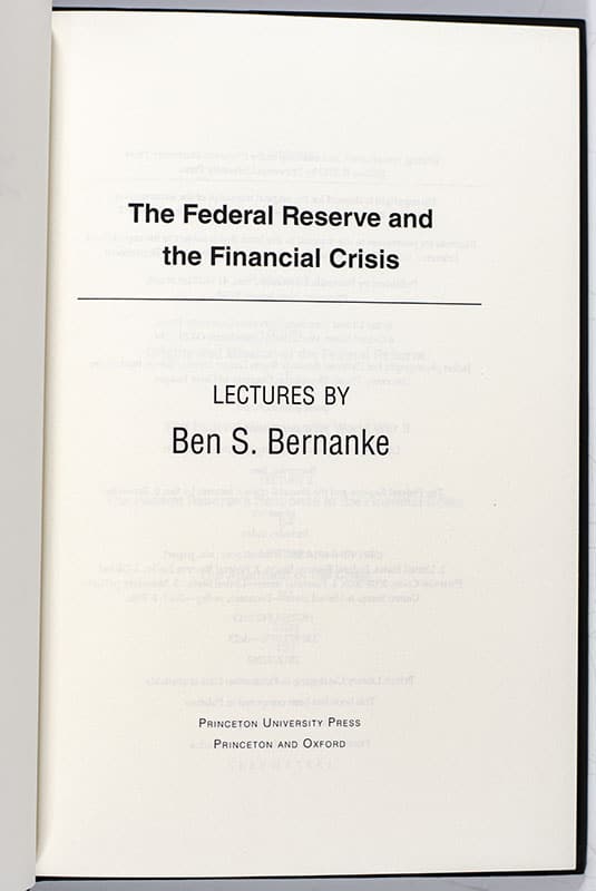 The Federal Reserve and the Financial Crisis