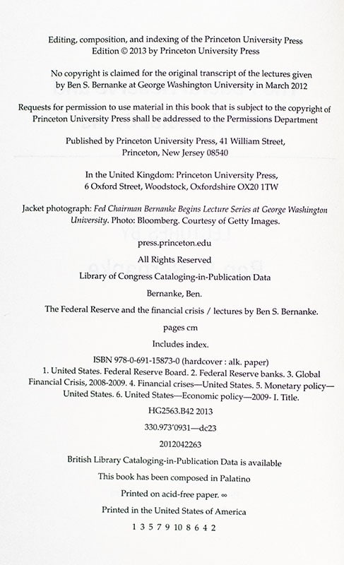 The Federal Reserve and the Financial Crisis