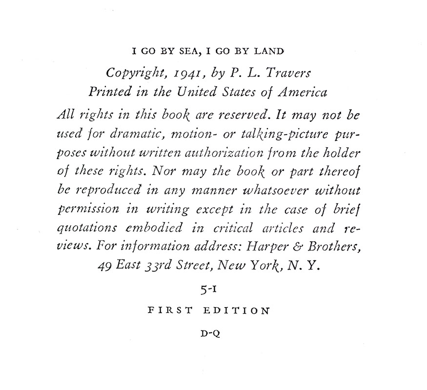 I Go By Sea, I Go By Land