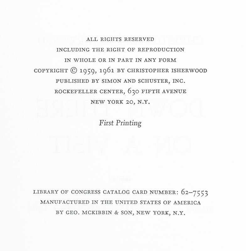 Down There On a Visit