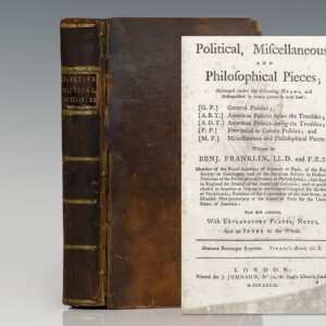 Political, Miscellaneous, and Philosophical Pieces; Arranged under the Following Heads…General Politics; American Politics before the Troubles; American Politics during the Troubles; Provincial or Colony Politics; Miscellaneous and Philosophical Pieces.