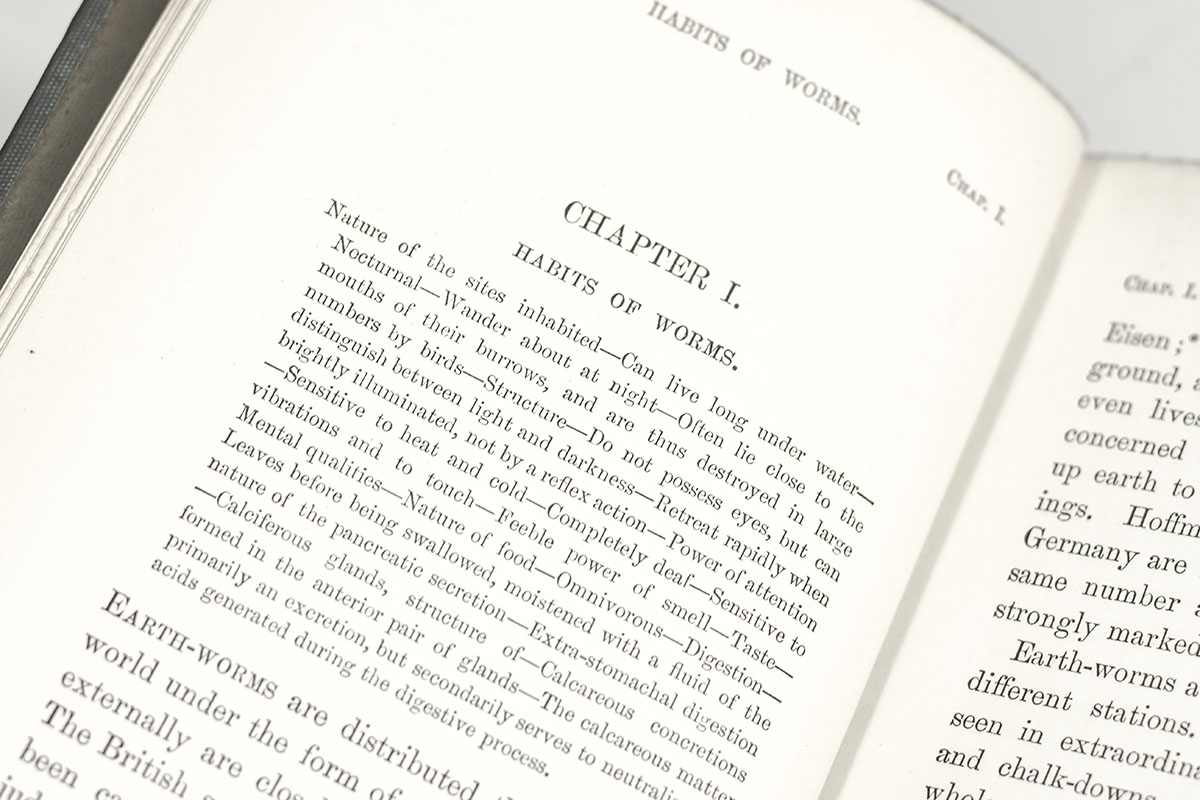The Formation Of Vegetable Mould, Through The Action of Worms, With Observations On Their Habits.