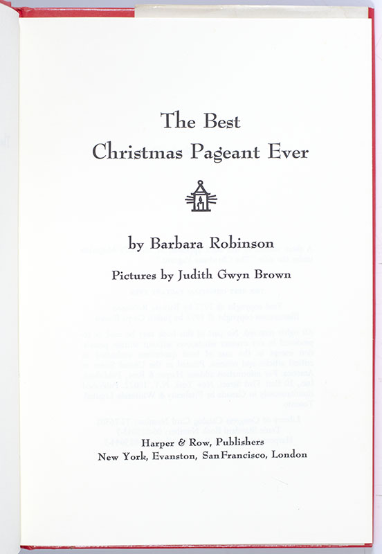 The Best Christmas Pageant Ever