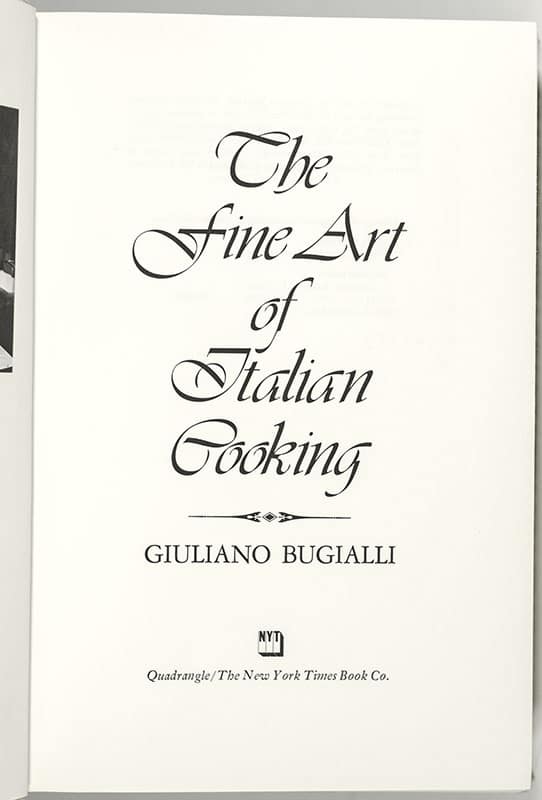 The Fine Art of Italian Cooking