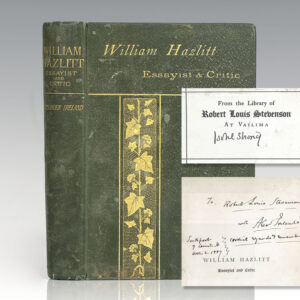 William Hazlitt: Essayist and Critic