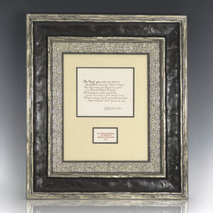 J.R.R. Tolkien Signed Calligraphic "The Road Goes Ever On and On" Quote and Autograph Letter