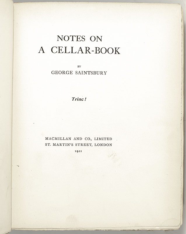 Notes On A Cellar-Book