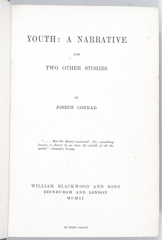 Youth: A Narrative and Two Other Stories