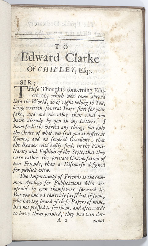 Some Thoughts Concerning Education