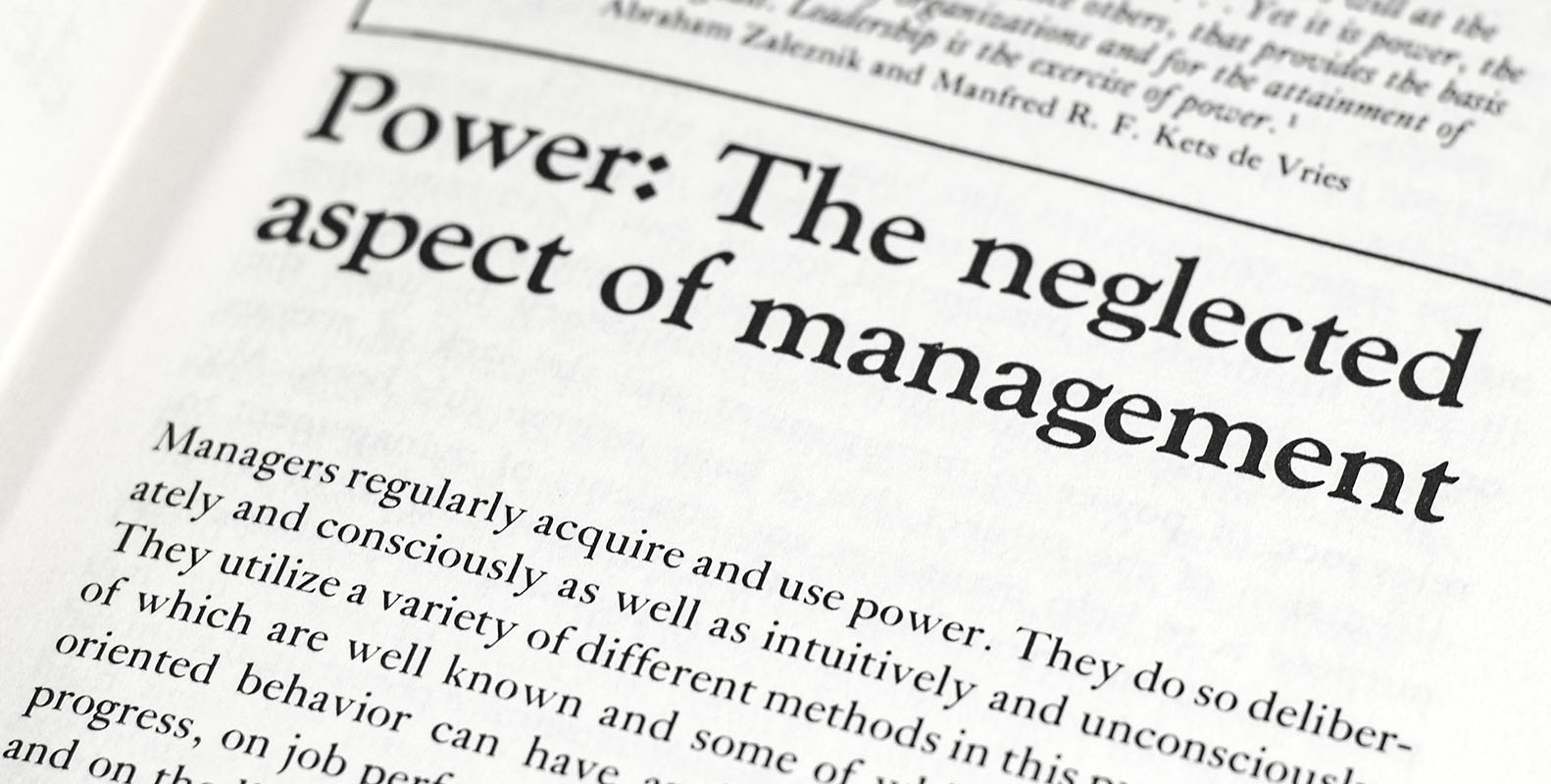 Power in Management: How to Understand, Acquire, and Use It