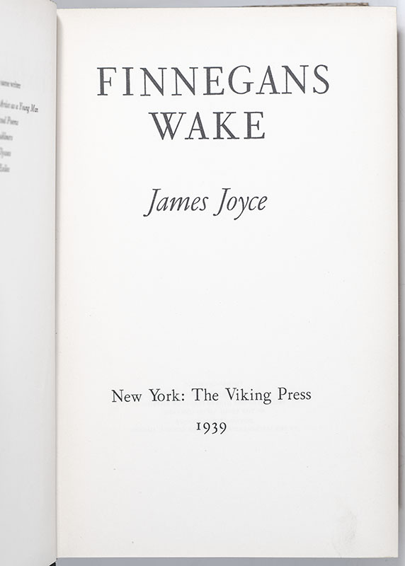 Finnegans Wake.