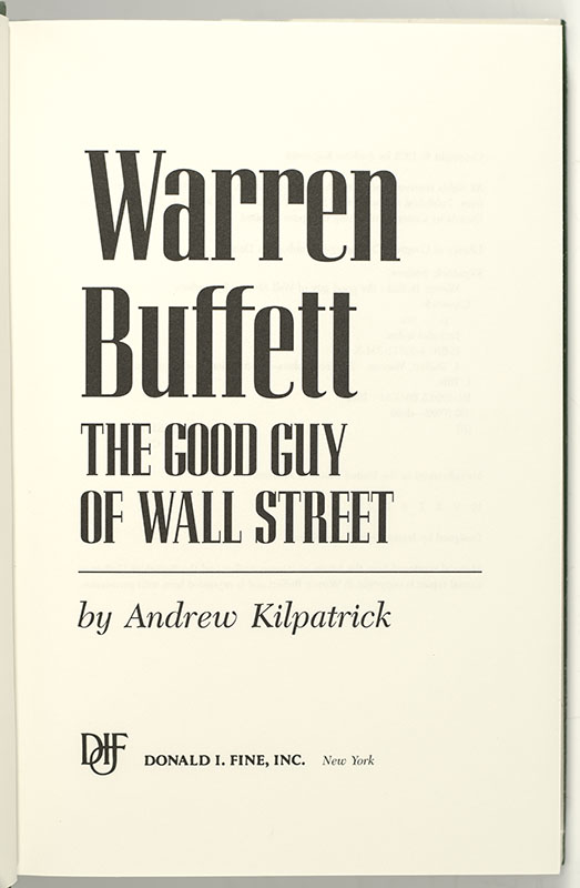 Warren Buffett: The Good Guy of Wall Street