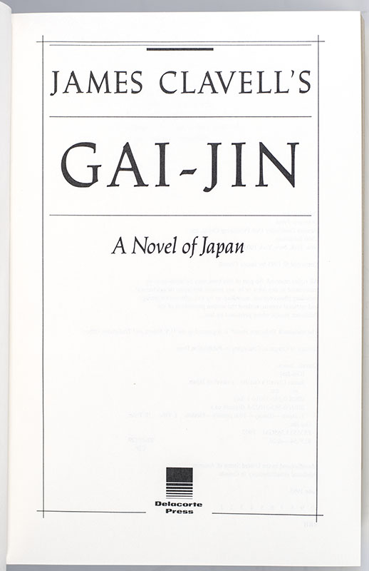 Gai-Jin: A Novel of Japan