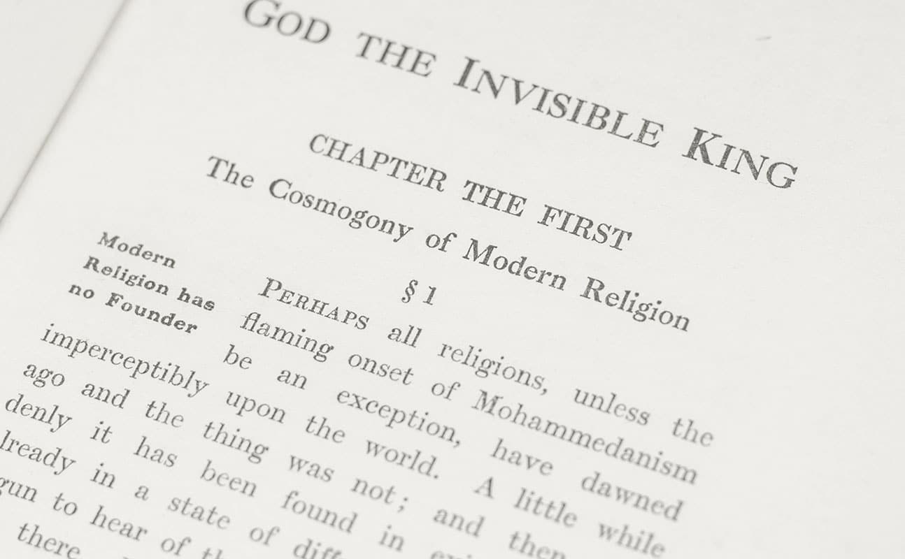 God The Invisible King