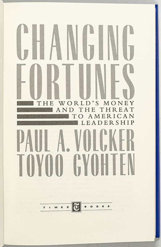 Changing Fortunes: The World's Money and the Threat to American Leadership.