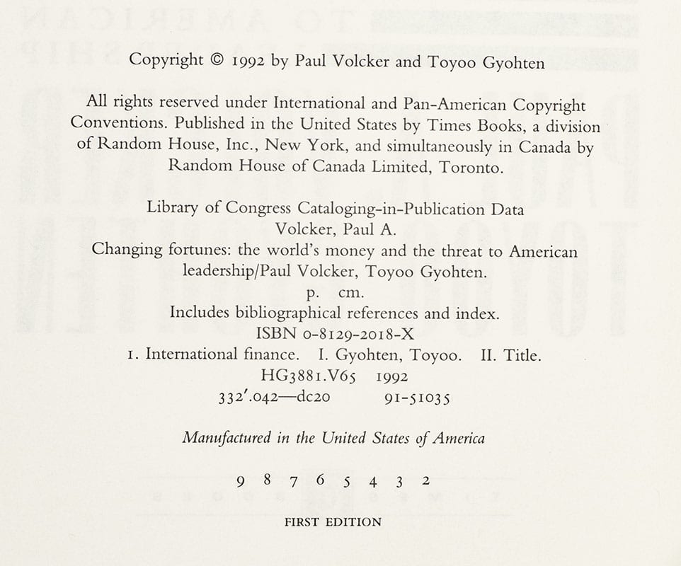 Changing Fortunes: The World's Money and the Threat to American Leadership.