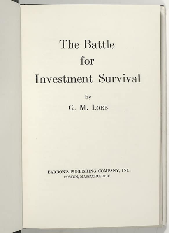 The Battle For Investment Survival