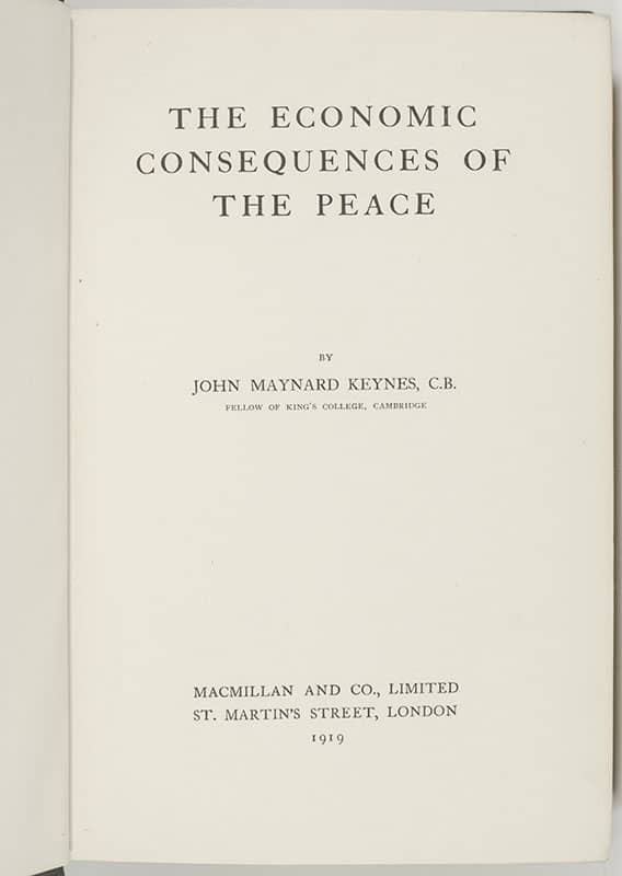 The Economic Consequences of the Peace