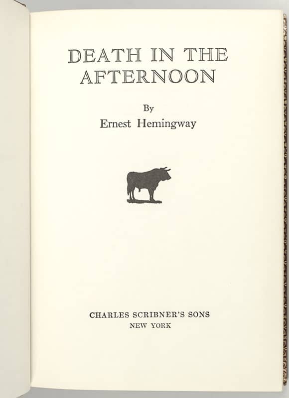 Death in the Afternoon