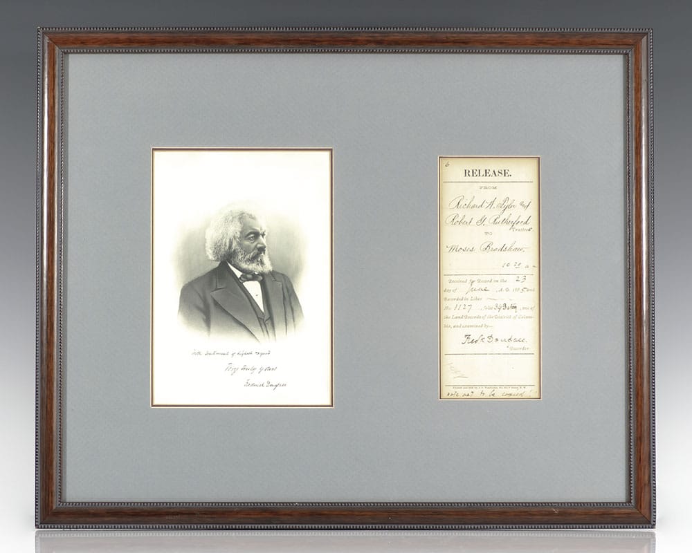 Frederick Douglass Autograph Document Signed.